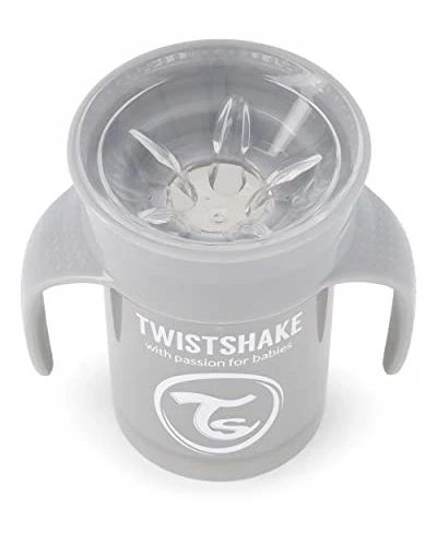 Twistshake gertuvė nuo 6mėn. 360°, pilkas 78930