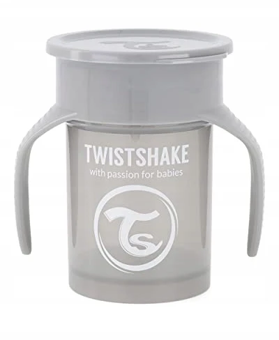 Twistshake gertuvė nuo 6mėn. 360°, pilkas 78930