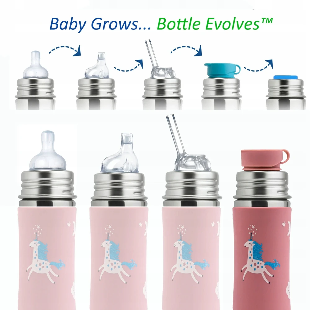 Buteliukas vandeniui Pura Kiki, 325 ml, unicorn