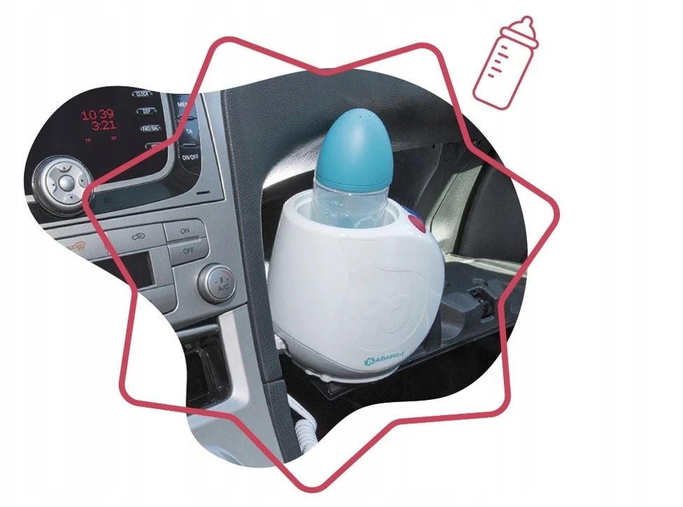Buteliukų šildytuvas Badabulle Easy+ namams ir automobiliui, greitas kaitinimas garais
