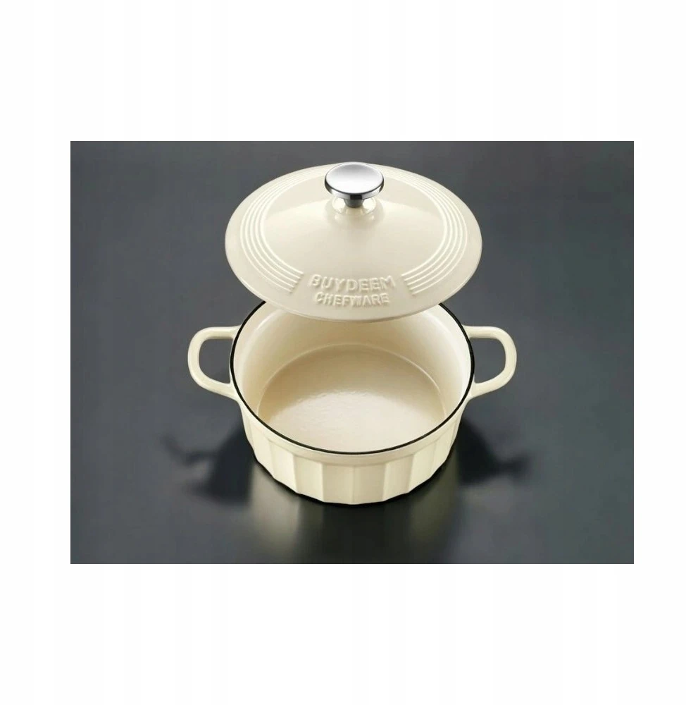 Mellow Yellow Buydeem CP521 emaliuoti ketaus indai 2,9l Pastel Baltas