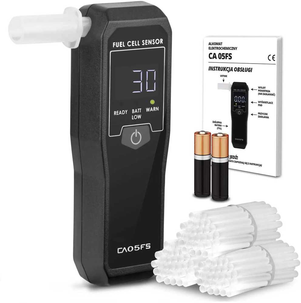 K Pro CA-05FS elektrocheminis alkotesteris + kandikliai
