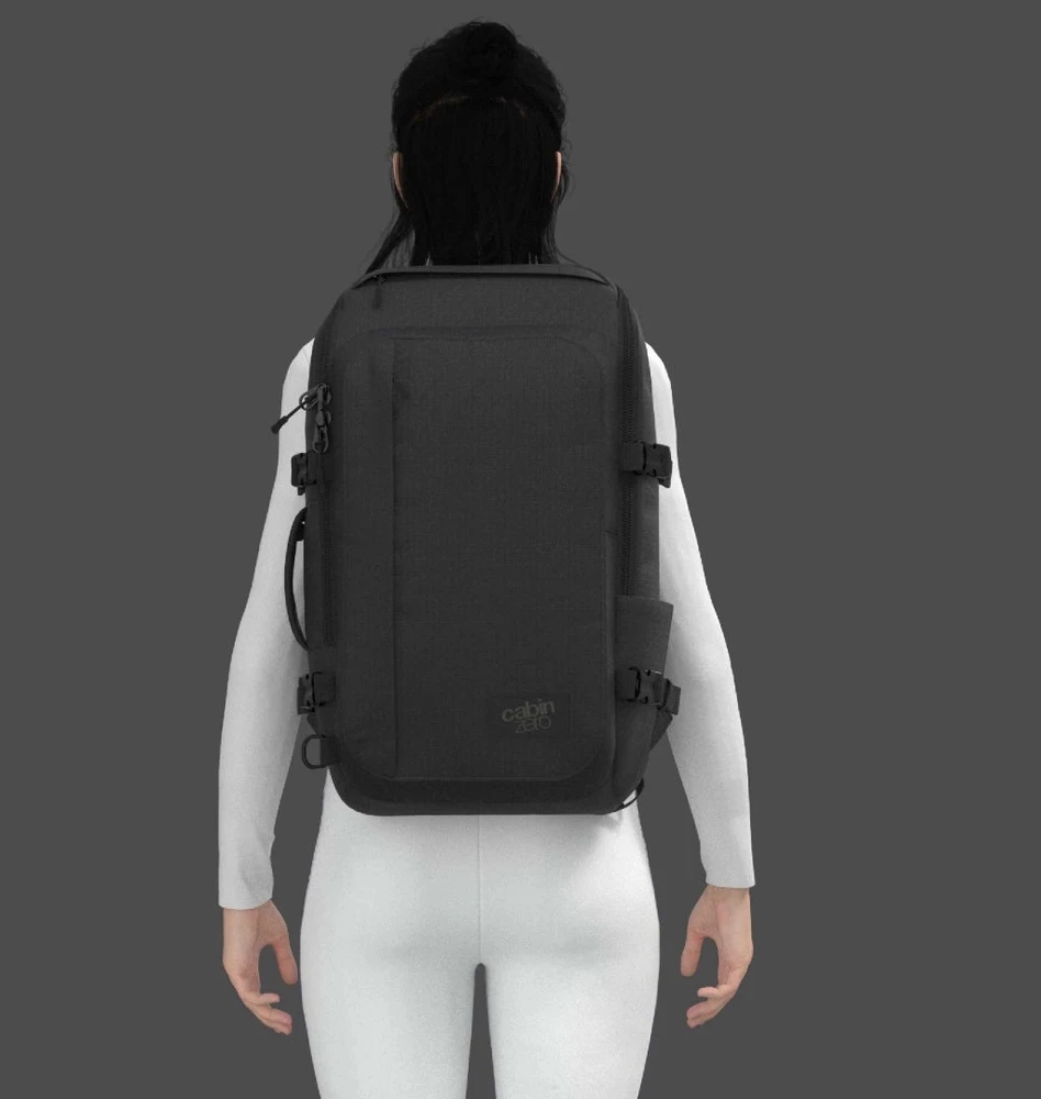 Cabinzero Adv 32 L kuprinė - juoda, kelioninė, miesto