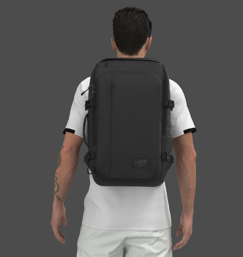 Cabinzero Adv 32 L kuprinė - juoda, kelioninė, miesto