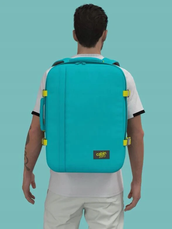 Cabinzero Classic 44l kelioninis lagaminas-kuprinė Aqua Lagoon
