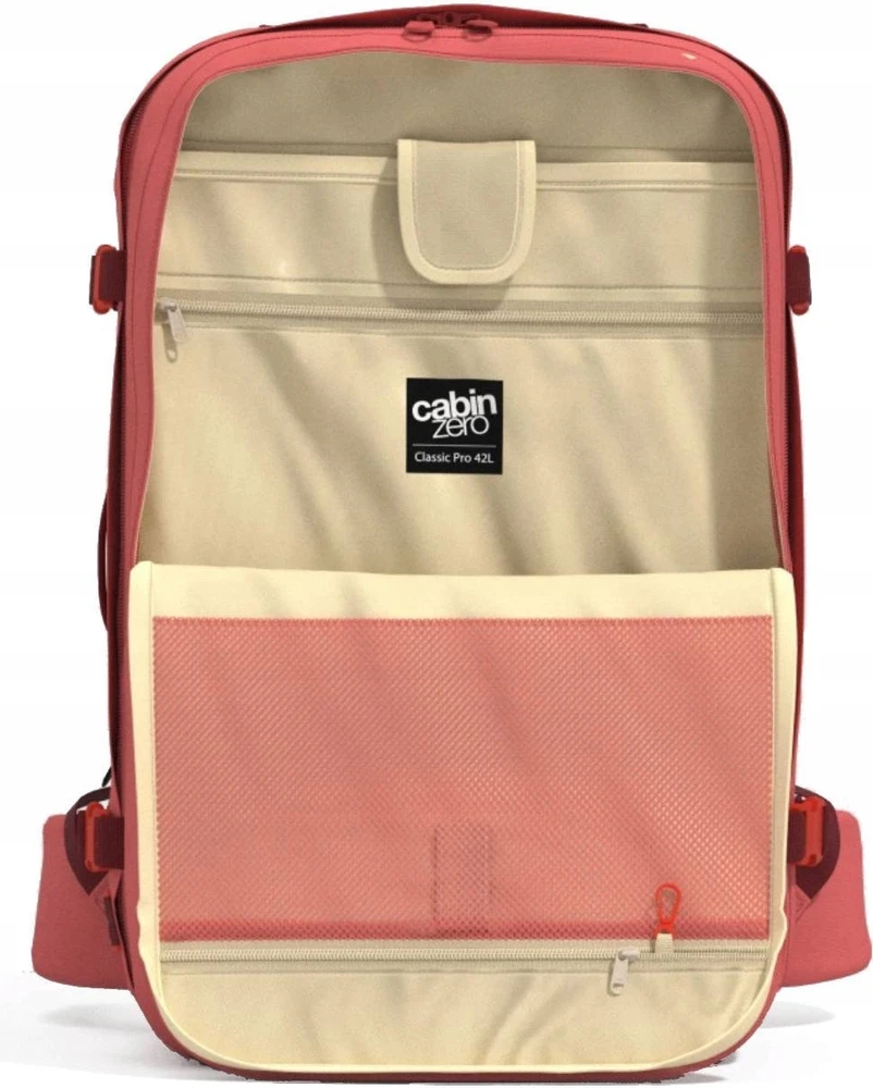 Cabinzero Classic Pro 42l kelioninis kuprinė, persikų slėnis