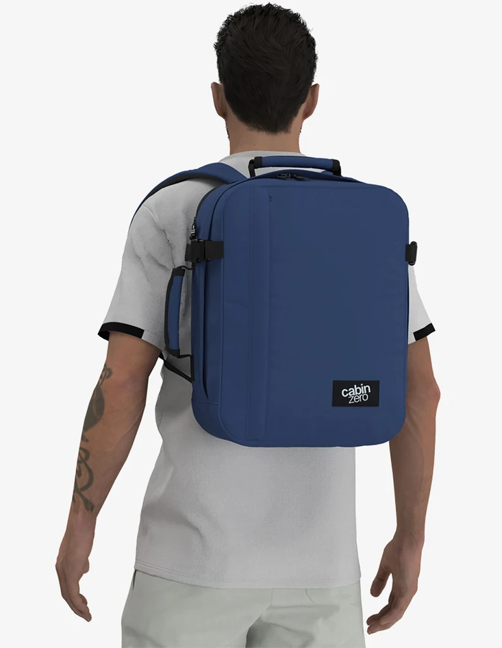 Cabinzero Classic Tech 28l kelioninis kuprinė - Tamsiai mėlyna