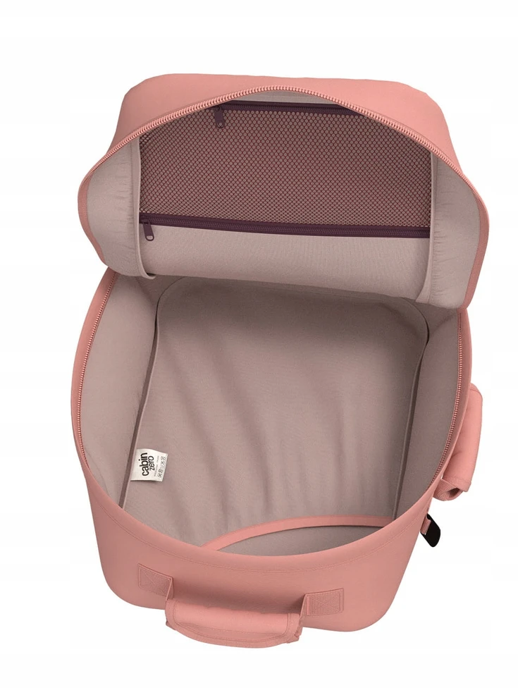 Cabinzero Mini 28l kelioninis rankinio bagažo kuprinė - Macaroon Rožinė