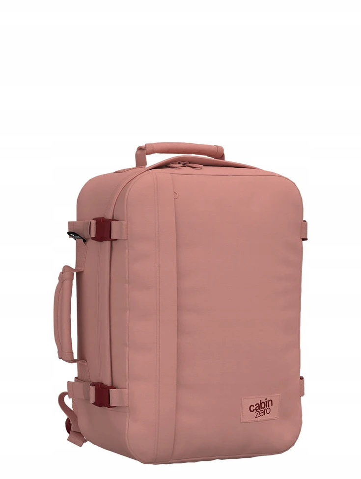 Cabinzero Mini 28l kelioninis rankinio bagažo kuprinė - Macaroon Rožinė