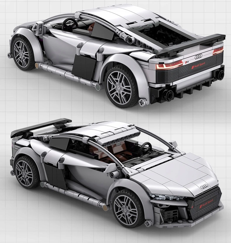 Cada Audi R8 Coupe Rc automobilio konstravimo kaladėlės, 536 el.