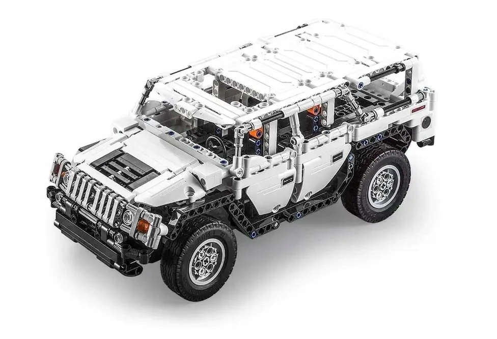 CADA Auto RC Off-Road statybiniai blokeliai 575 vnt. NUOTOLINIO PULTO VALDOMAS 4x4 LED