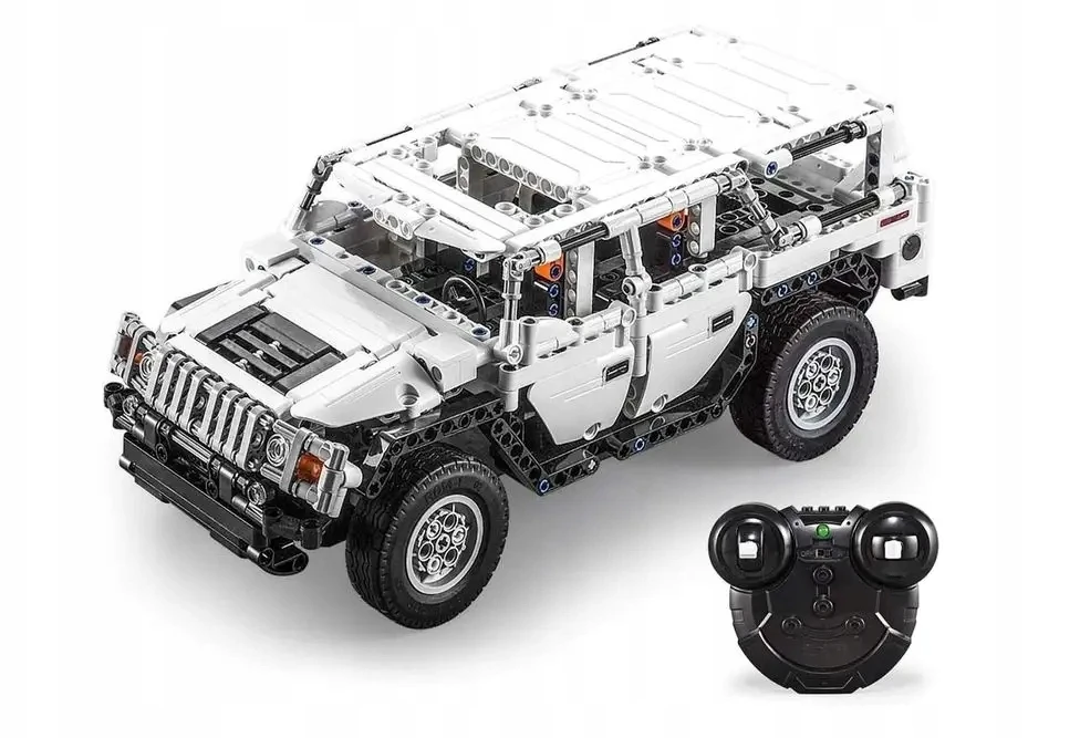 CADA Auto RC Off-Road statybiniai blokeliai 575 vnt. NUOTOLINIO PULTO VALDOMAS 4x4 LED