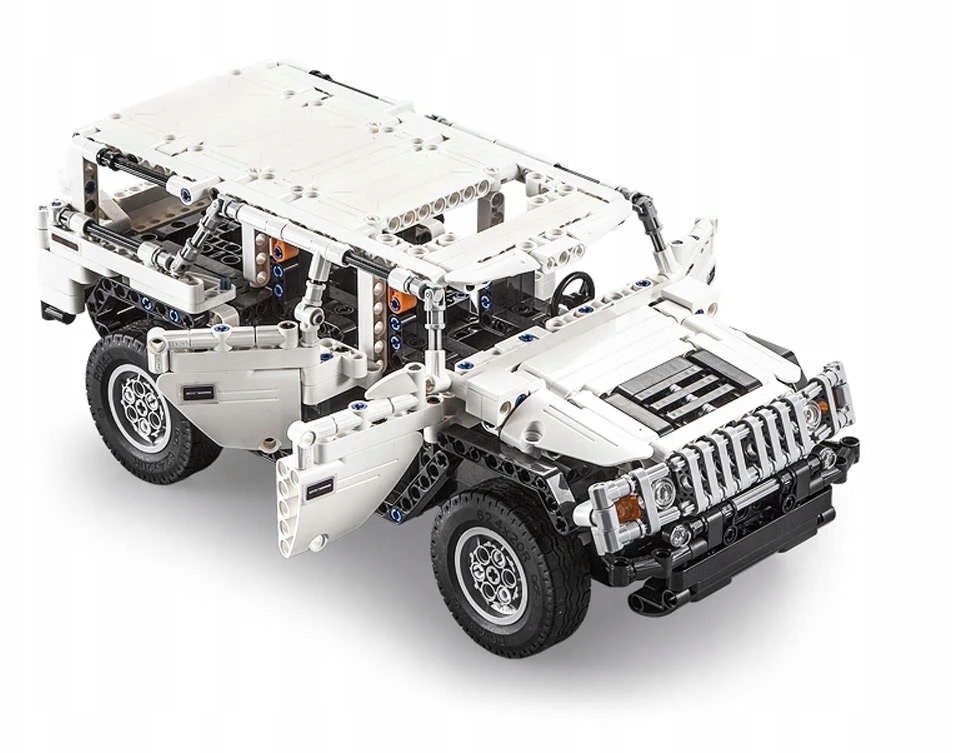 CADA Auto RC Off-Road statybiniai blokeliai 575 vnt. NUOTOLINIO PULTO VALDOMAS 4x4 LED