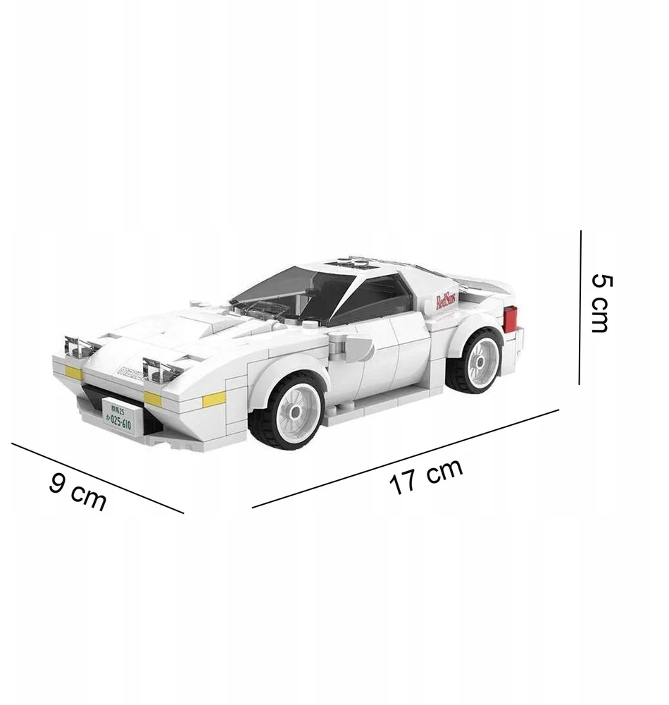CADA BLOCKI RACE CAR MAZDA FC35 RX-7 INITIAL D MANGA ANIME