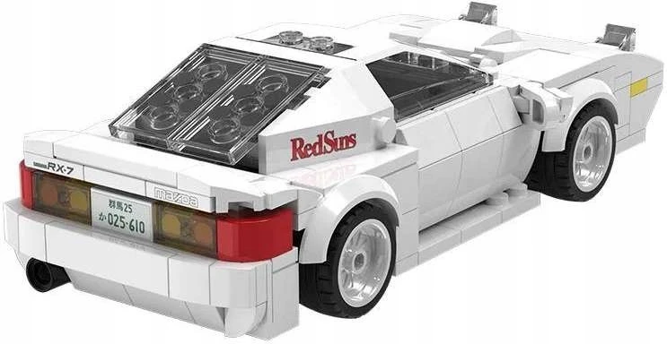 CADA konstruktoriaus lenktyninio automobilio kaladėlės MAZDA FC35 RX-7 INITIAL D MANGA ANIME