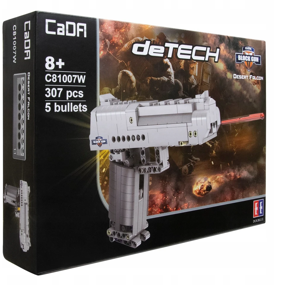 CADA Blocks DESERT EAGLE 5 SHELLS ginklas su mechanizmu