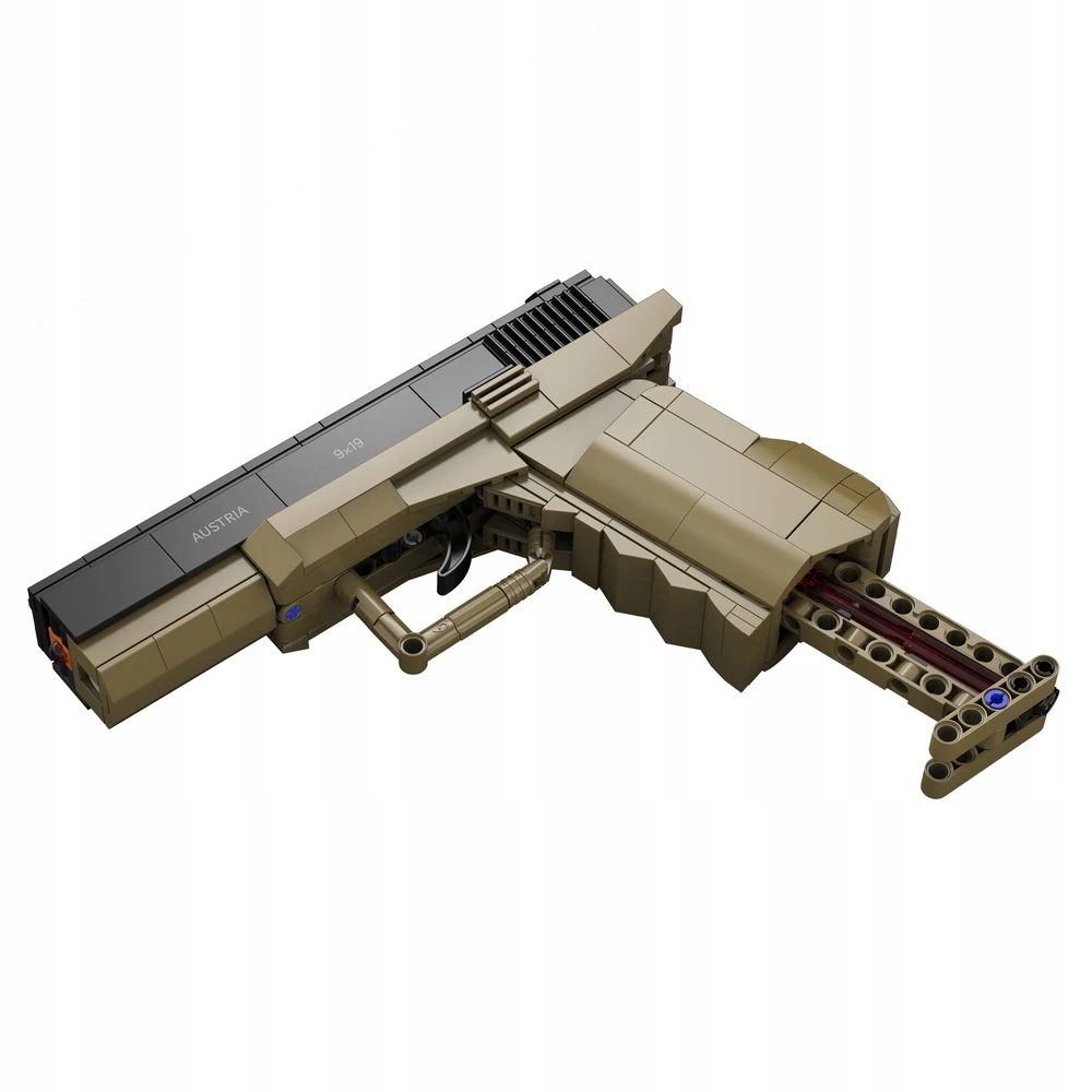 CADA Blocks PISTOL 17 PISTOL 5 SHELLS 338 ELEMENTS REPLIKA