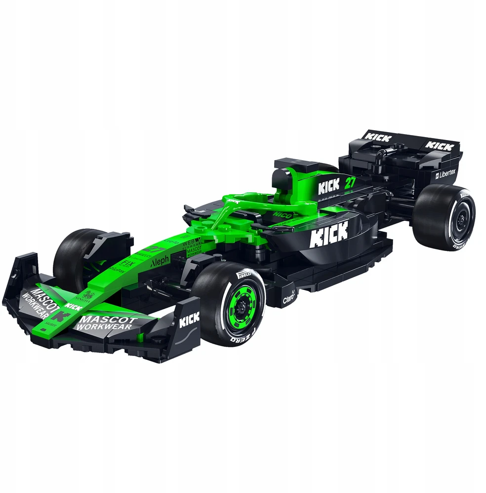 CADA BLOKAI BOLID KICK SAUBER F1 TEAM C45 VERSIJA 2025 SEZONAS 348 EL. FORMULĖ