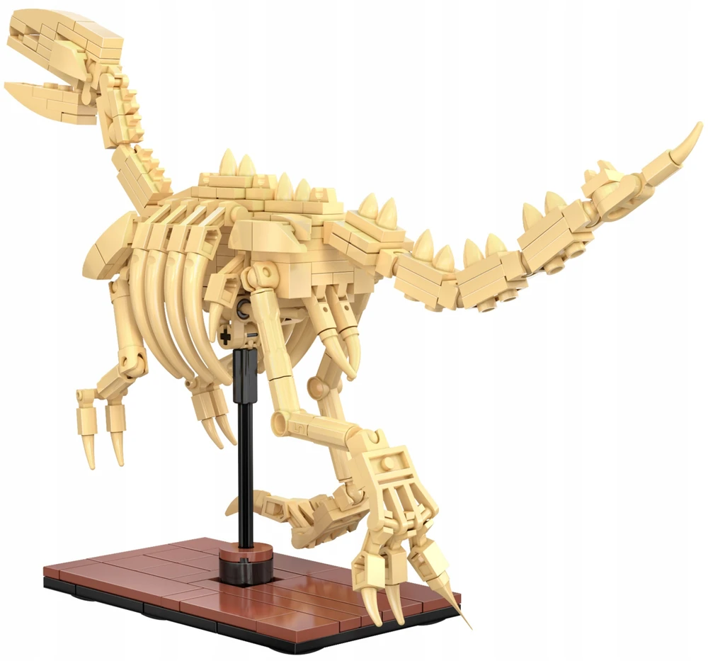 CaDA blokai Dinosaur GLOWING Skeleton Velociraptor 256 el C59014W