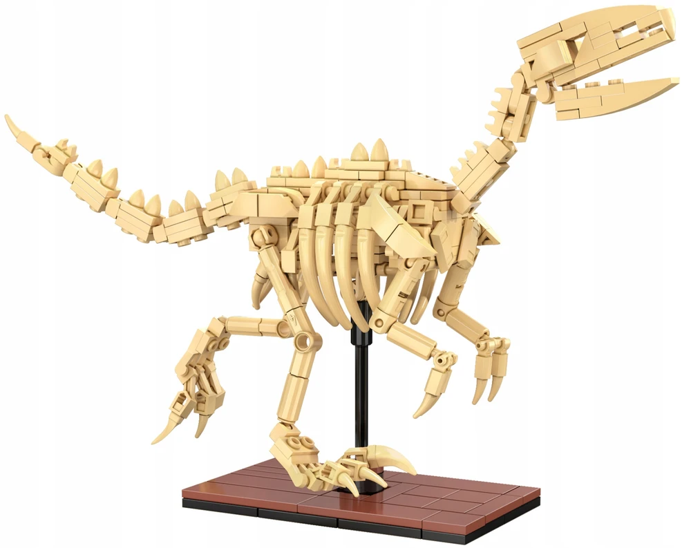CaDA blokai Dinosaur GLOWING Skeleton Velociraptor 256 el C59014W