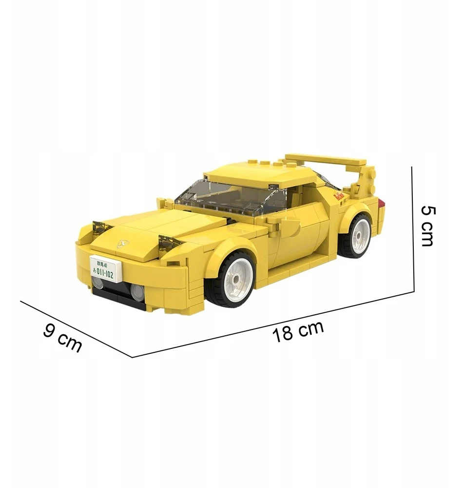CADA BLOKAI MAZDA FD35 RX-7 INITIAL D MANGA ANIME 278 EL. 1:24 SKAIČIU