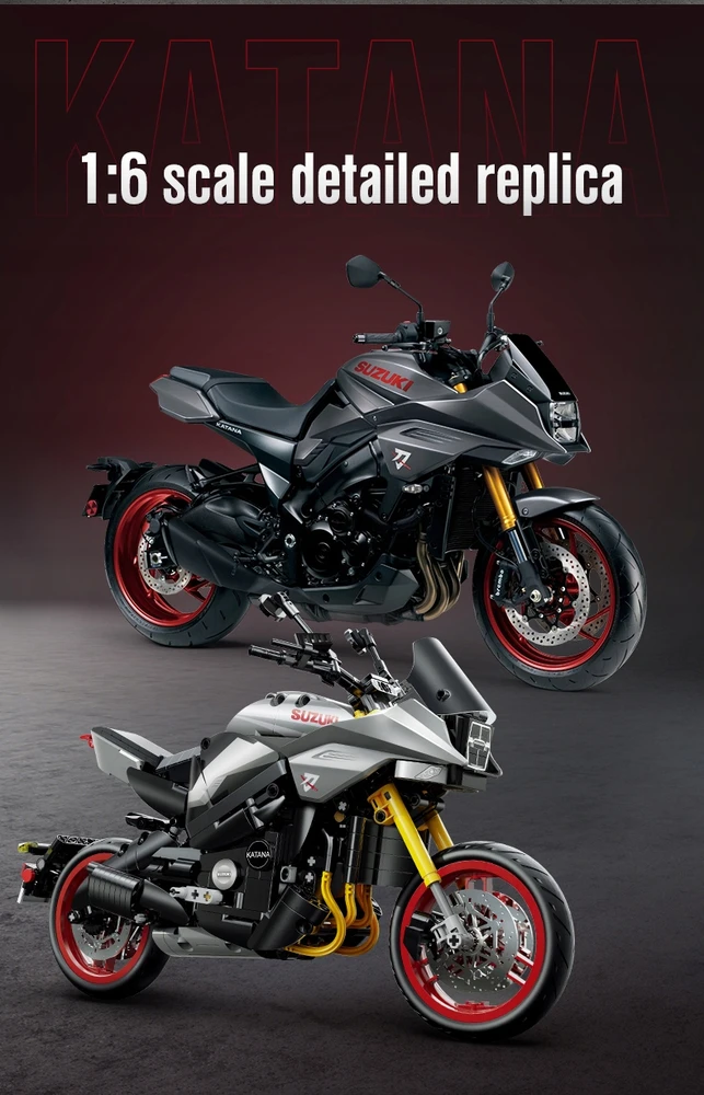 CADA BLOKAI MOTORINIS MOTOCIKLIS SUZUKI KATANA SAMURAI 1104 EL. KAIP DOVANA