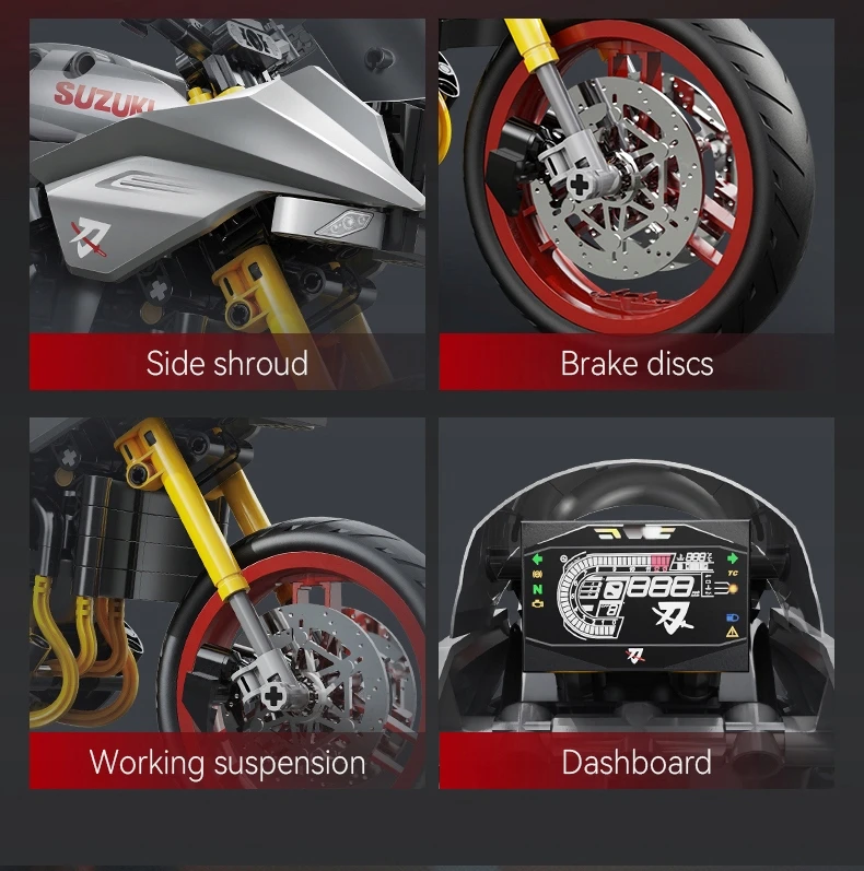 CADA BLOKAI MOTORINIS MOTOCIKLIS SUZUKI KATANA SAMURAI 1104 EL. KAIP DOVANA