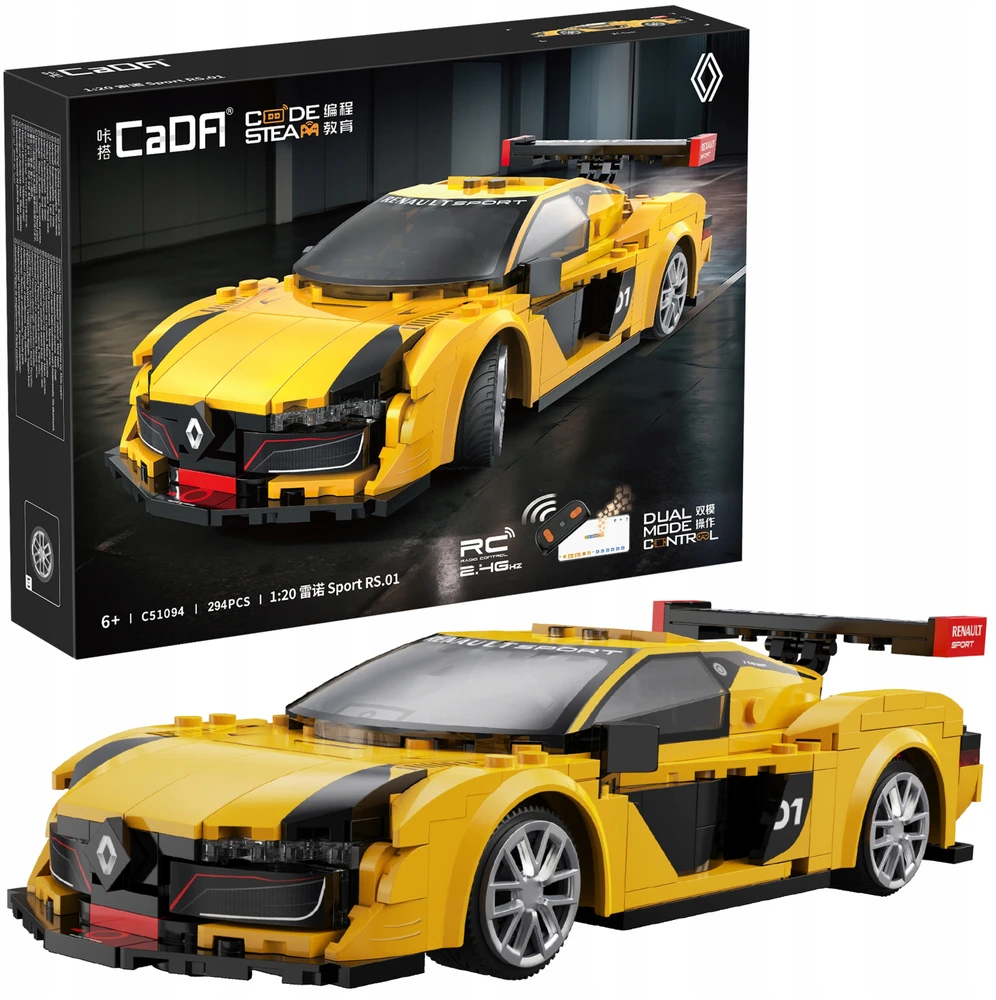 CADA BLOKAI RENAULT SPORT RS.01 1:20 RC NUOTOLINIO KONTROLIUOJAMAS SPORTS 294 EL