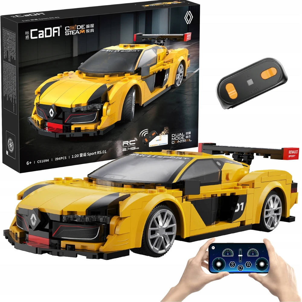 CADA BLOKAI RENAULT SPORT RS.01 1:20 RC NUOTOLINIO KONTROLIUOJAMAS SPORTS 294 EL