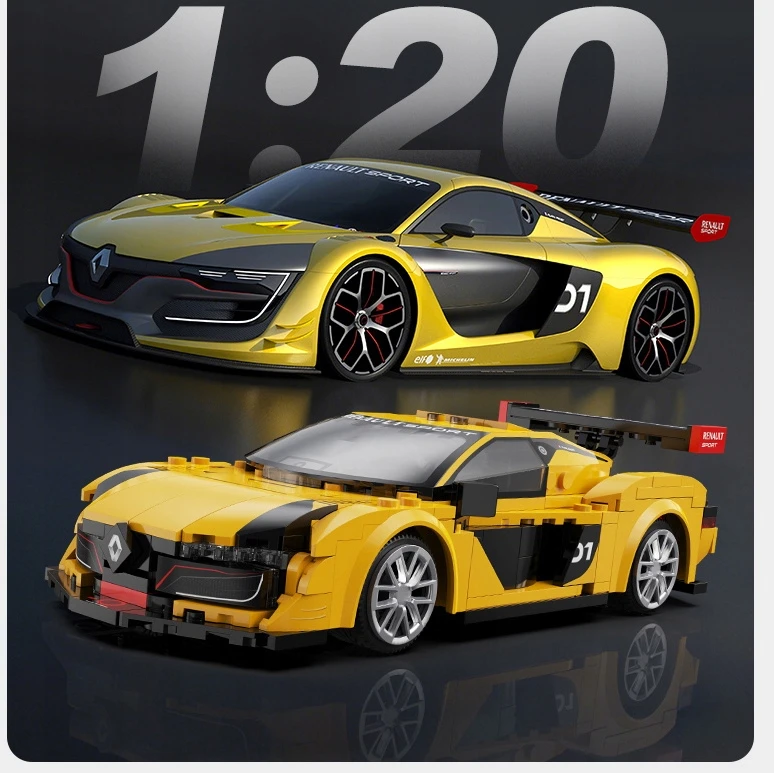 CADA BLOKAI RENAULT SPORT RS.01 1:20 RC NUOTOLINIO KONTROLIUOJAMAS SPORTS 294 EL