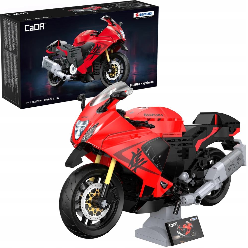 CADA BLOKAI SUZUKI HAYABUSA MOTOCIKLA 1:12 299 ELEMENTAI