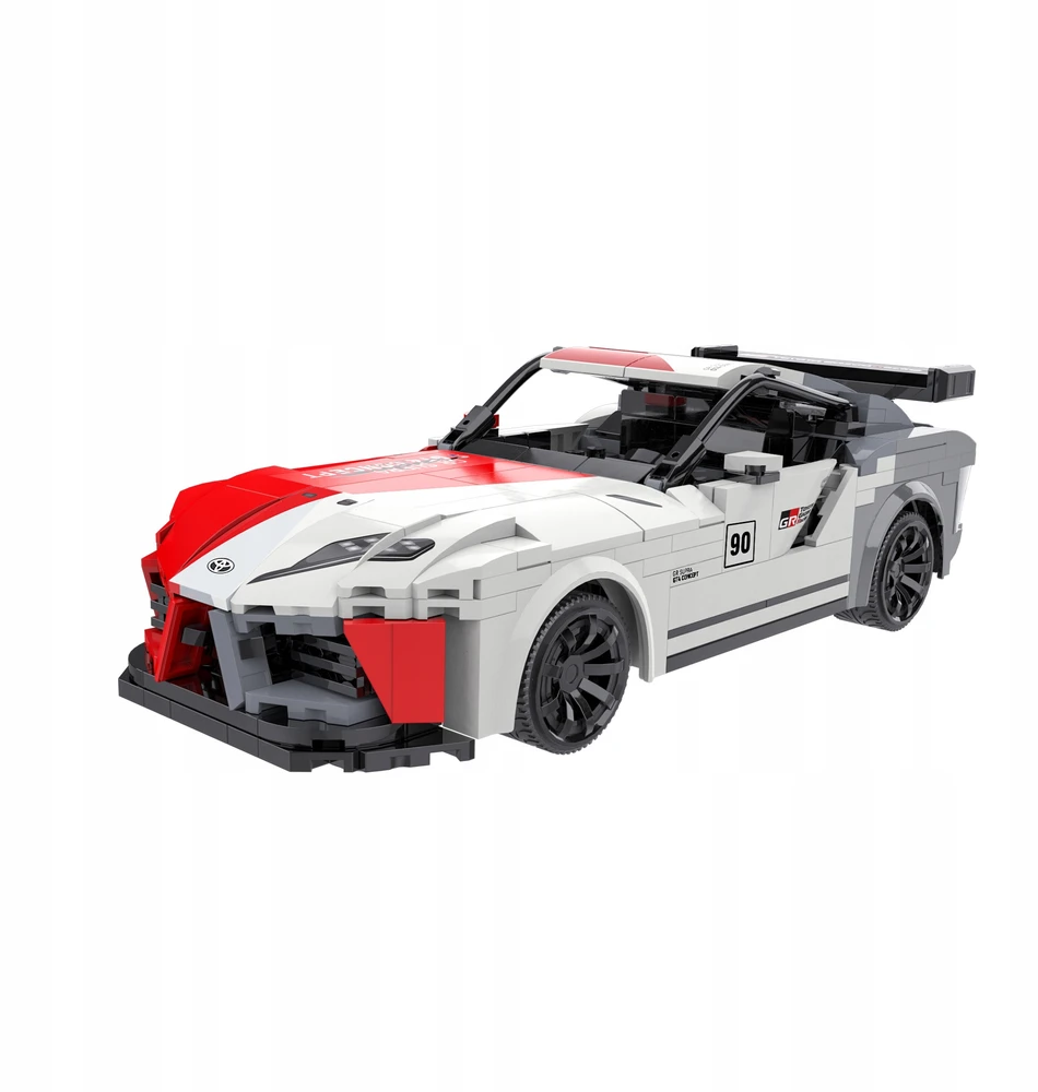 CADA BLOKAI TOYOTA GR SUPRA GT4 1:20 NUOTOLINIO VALDYMO AUTOMOBILIŲ 356 ELEMENTAI.