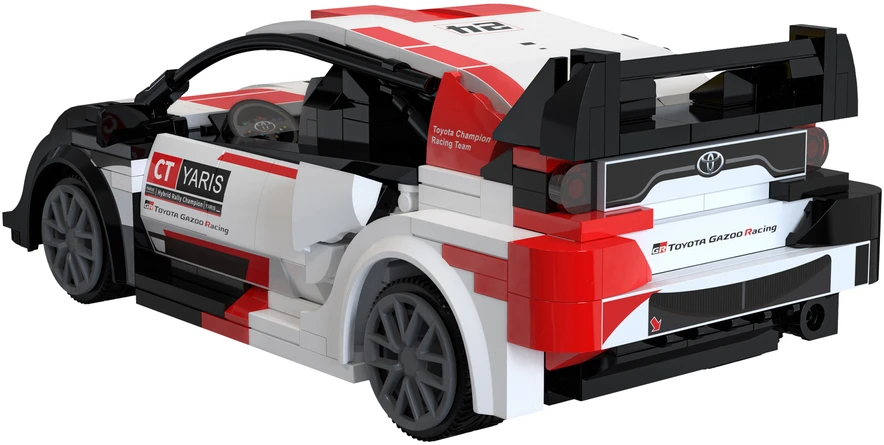 CADA BLOKAI TOYOTA GR YARIS RALLY1 1:20 NUOTOLINIO VALDYMO AUTOMOBILIŲ 330 ELEMENTAI.
