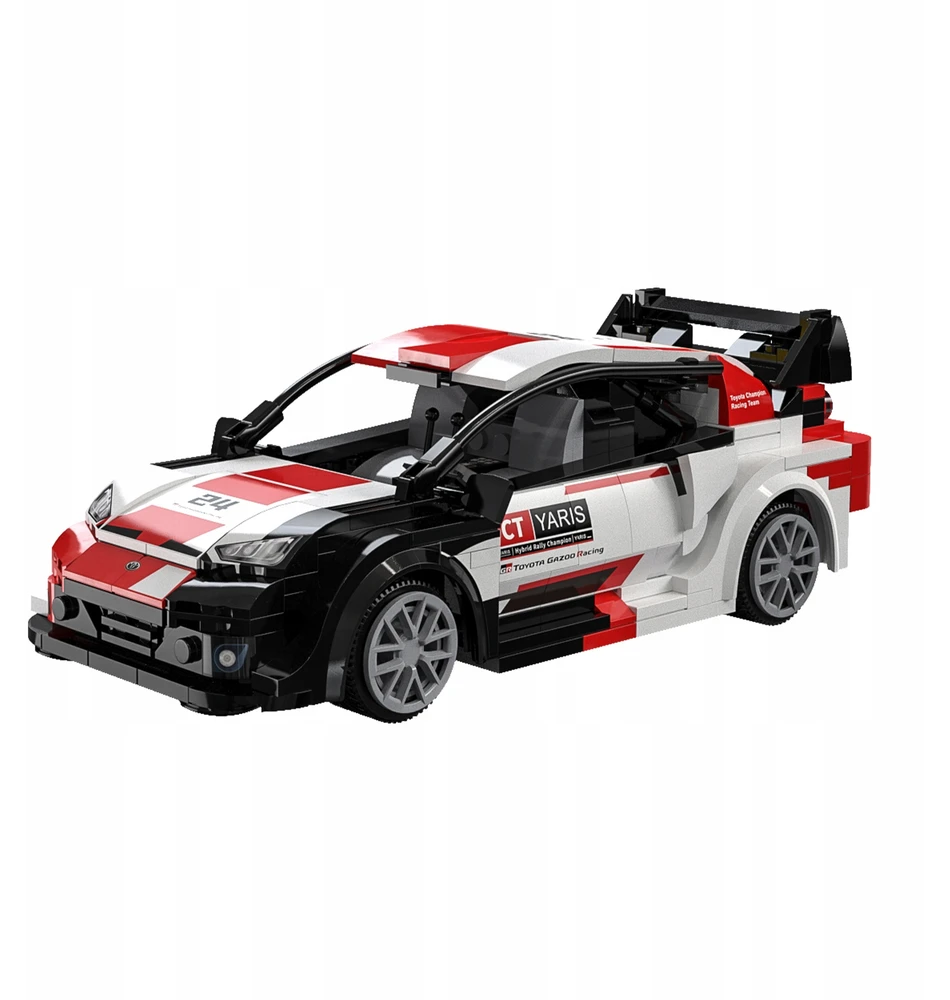 CADA BLOKAI TOYOTA GR YARIS RALLY1 1:20 NUOTOLINIO VALDYMO AUTOMOBILIŲ 330 ELEMENTAI.