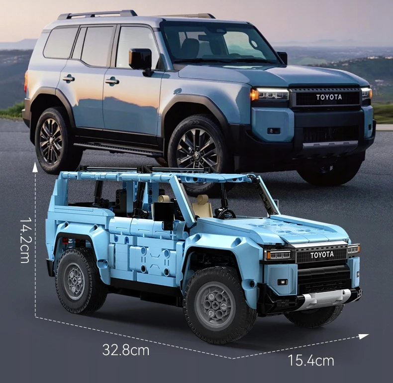 CADA BLOKAI TOYOTA LAND CRUISER PRADO LC250 1:14 RC NUOTOLINIO PULTO 586EL