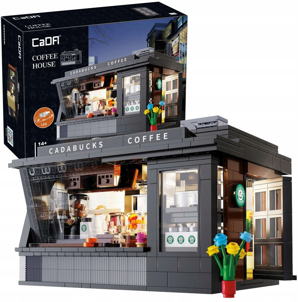 CADA blokeliai CAFE Coffee House LED Building 768 EL C66005W
