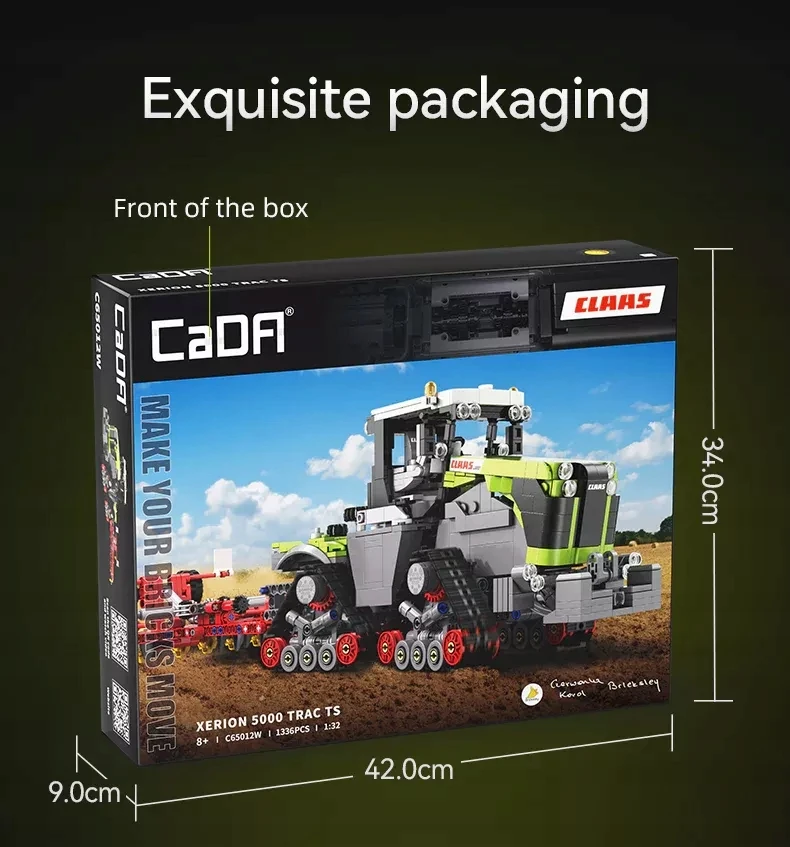 Cada blokeliai Traktorius CLAAS XERION 5000 Trac TS 1336 elementai C65012W 1:32
