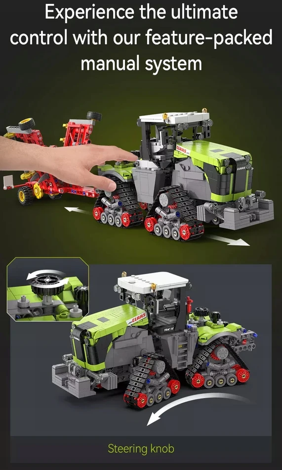 Cada blokeliai Traktorius CLAAS XERION 5000 Trac TS 1336 elementai C65012W 1:32