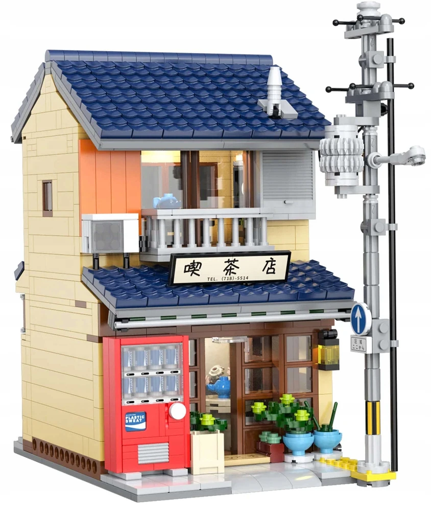 CADA BLOKKAI JAPANESE TEA HOUSE 1120 EL. DOVANŲ SU LED