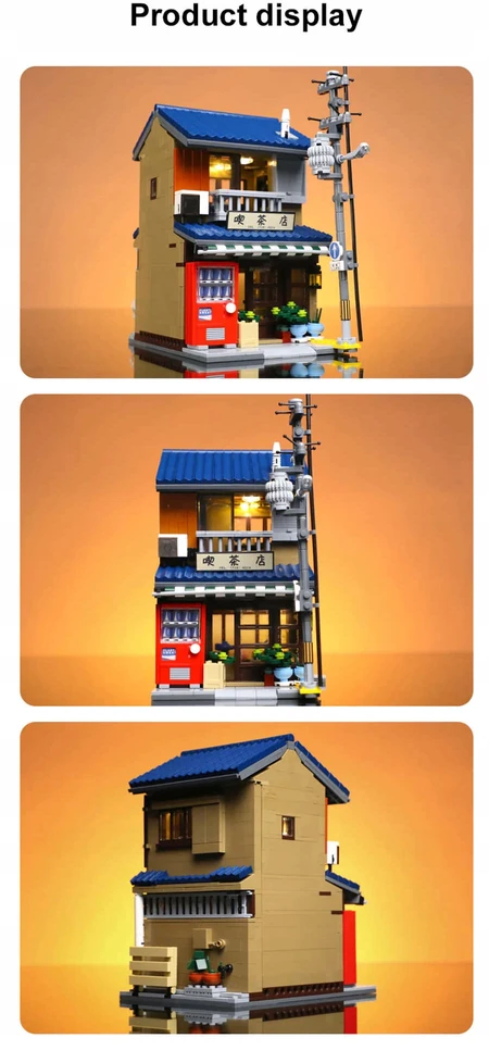 CADA BLOKKAI JAPANESE TEA HOUSE 1120 EL. DOVANŲ SU LED