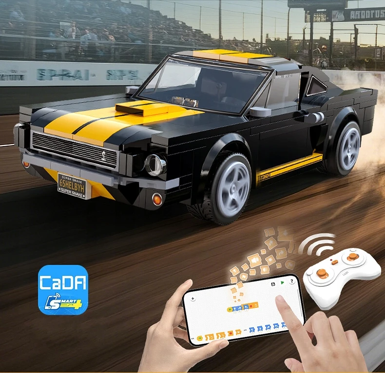 CADA BLOKŲ RINKINYS FORD MUSTANG SHELBY GT 350H NUOTOLINIO PULTO VALDYMAS 291 ELEMENTAS.