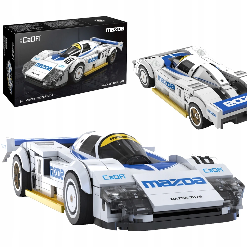 CADA BLOKŲ RINKINYS MAZDA 787B LE MANS 1:24 242 VIENETŲ SPORTINIS AUTOMOBILIS