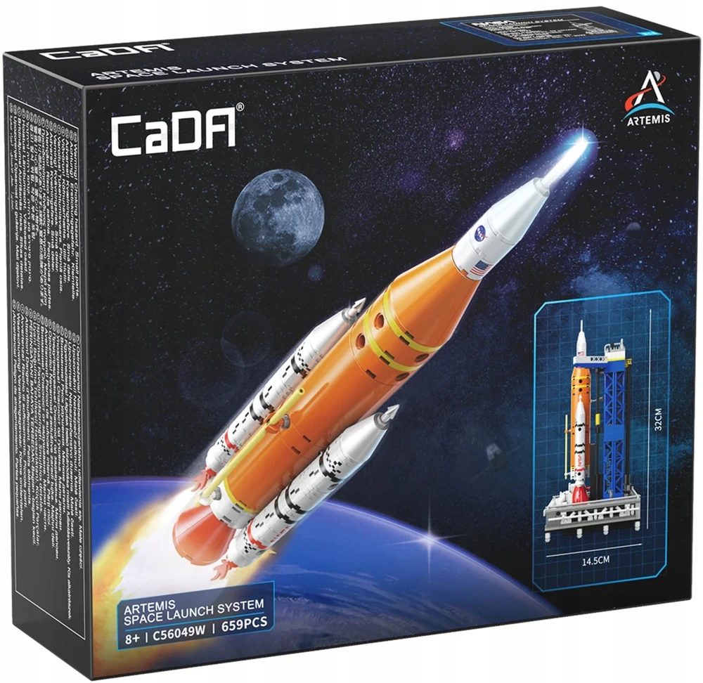 CaDa konstruktoriaus kaladėlės NASA Artemis Space Launch System, 659 detalės