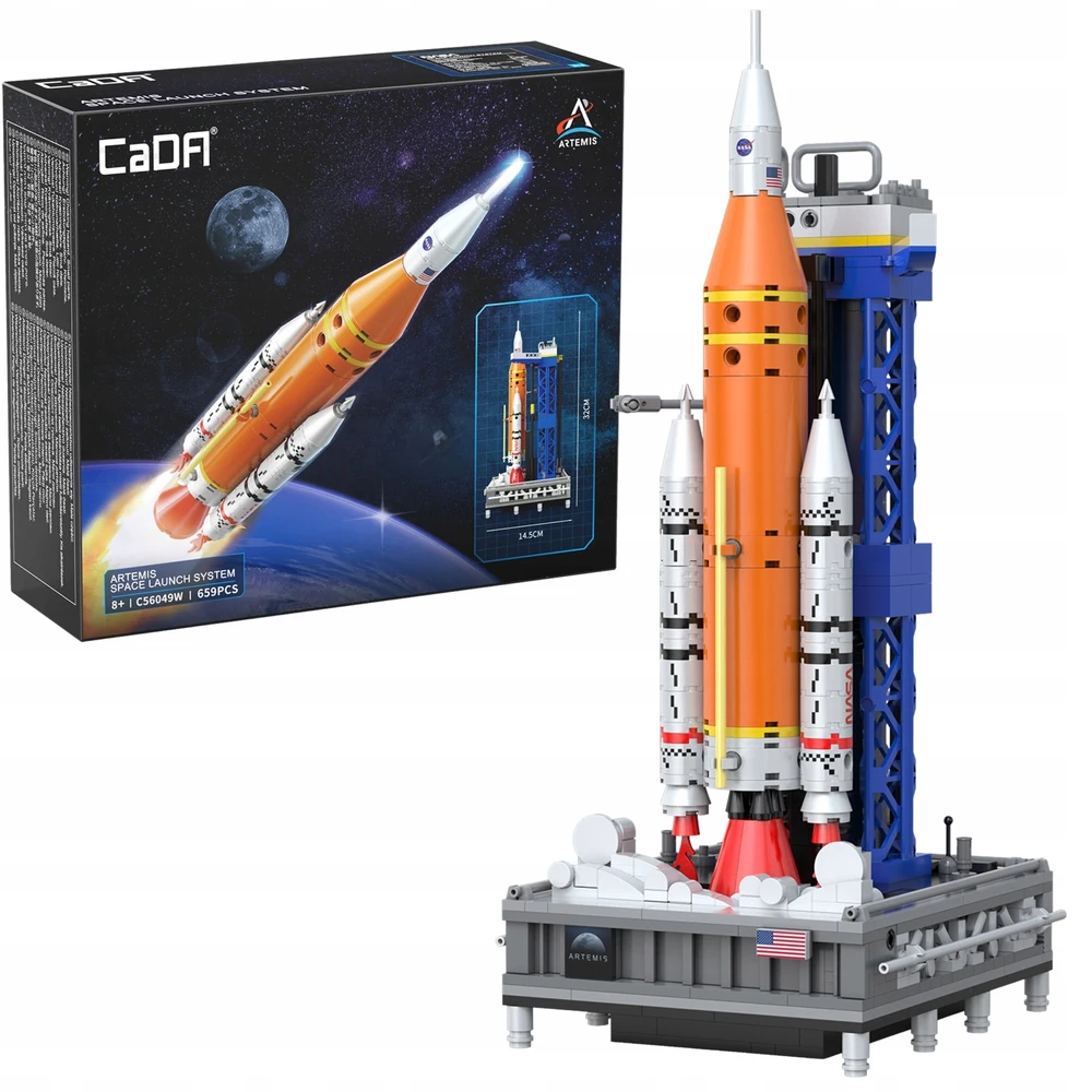 CaDa konstruktoriaus kaladėlės NASA Artemis Space Launch System, 659 detalės