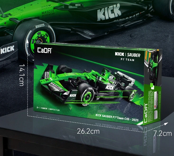 CADA BOLID KICK SAUBER F1TEAM C45 SEZONAS 2025 BLOKAI 348 EL. FORMULA 1
