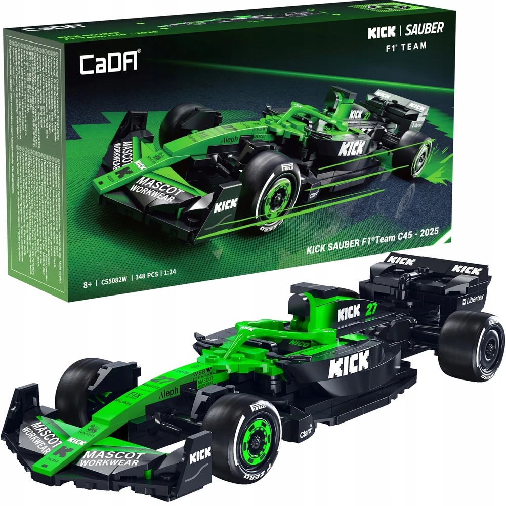 CADA BOLID KICK SAUBER F1TEAM C45 SEZONAS 2025 BLOKAI 348 EL. FORMULA 1