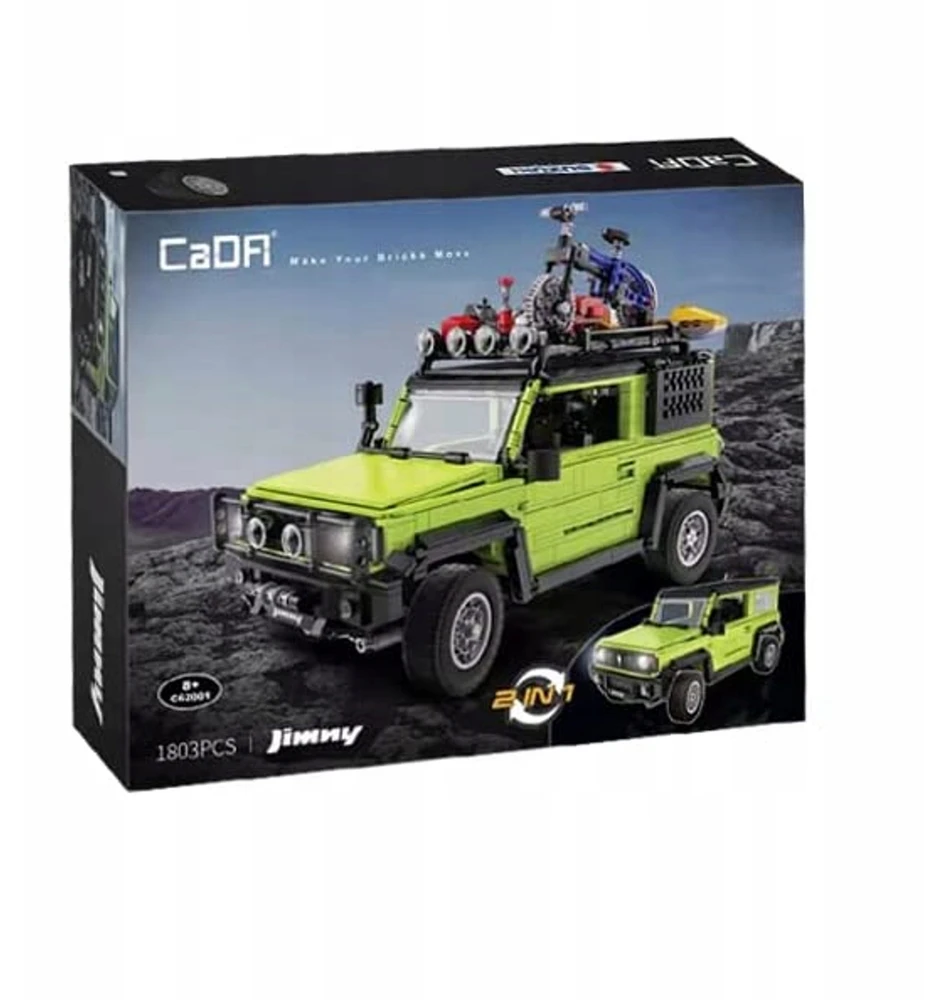 CADA C62001W statybiniai blokai Modelis Suzuki Jimny OFF-ROAD CAR 1803 vnt.