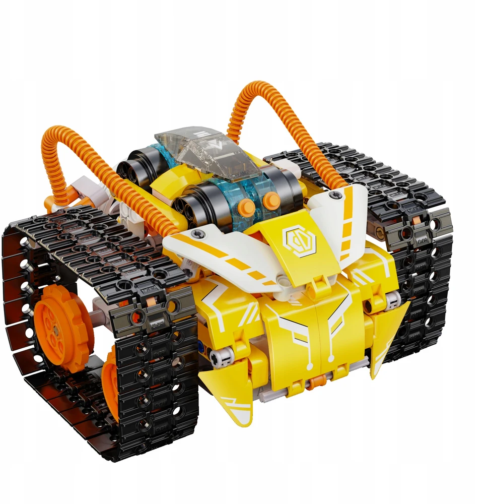 CADA CODE robotų blokų rinkinys, modelis W.BOT RC, nuotoliniu būdu valdomas Dual Mode 455