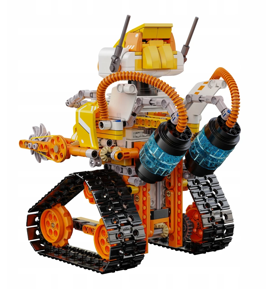 CADA CODE robotų blokų rinkinys, modelis W.BOT RC, nuotoliniu būdu valdomas Dual Mode 455