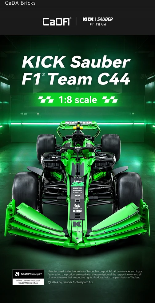 CADA F1 KICK SAUBER TEAM FORMULA 1 RACE CAR 2553 elementai.